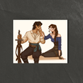 The Treasured Hand Kiss Art Print | Athena