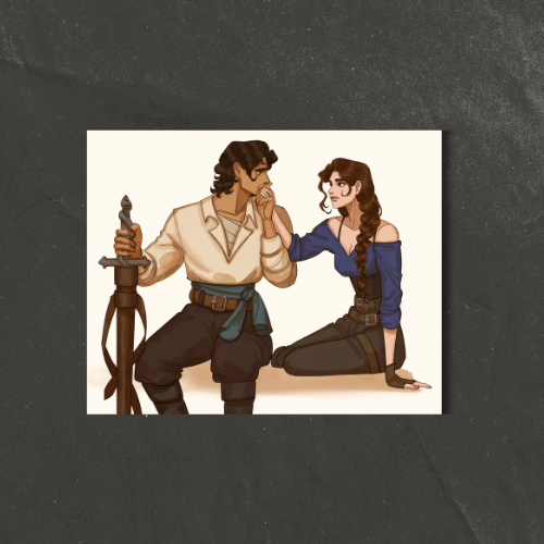 The Treasured Hand Kiss Art Print | Athena