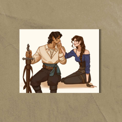 The Treasured Hand Kiss Art Print | Athena